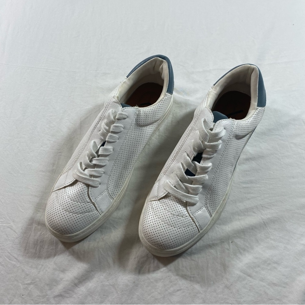 Target White and Blue Sneakers Low-Top Design Universal Threads